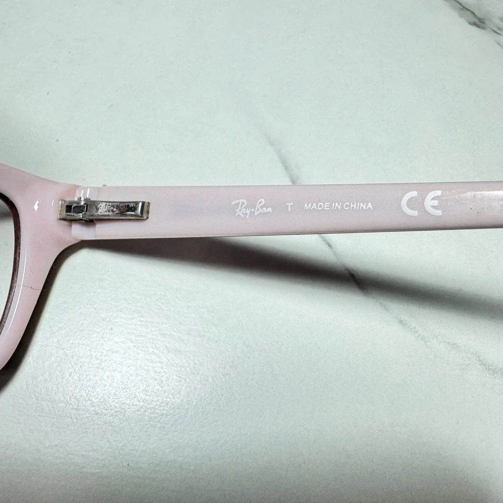 Ray-Ban RB 1550 3656 Pink Rectangular Eyeglass Frames 48-15-130